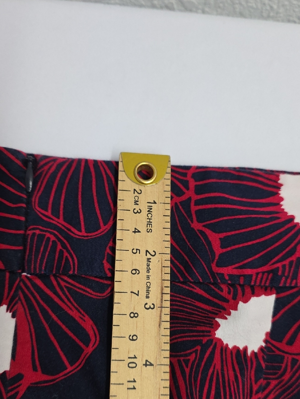 Charter Club Floral Skirt Navy Red Pencil Skirt Lined Classic Spring SummerStyle - Picture 13 of 13